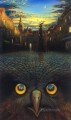 modern contemporary 07 surrealism owl bird city
